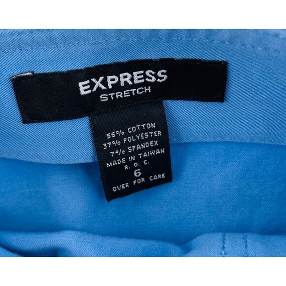 Express Stretch Blue Cargo Skirt Size 6 Cotton Blend Women's Mini skirt - Picture 2 of 4